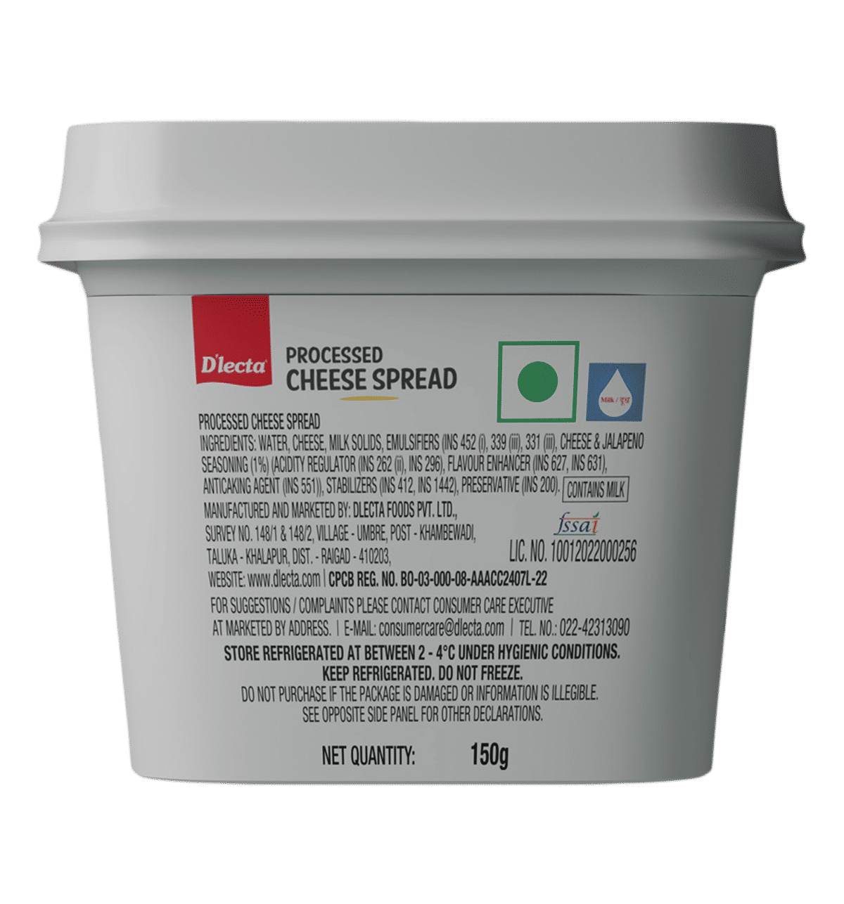 Buy D'lecta Cheese Spread Online (150 g) At Best Price