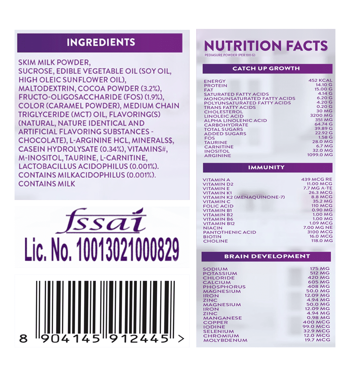 Pediasure Premium Chocolate Drink Refill 200g - Image 7