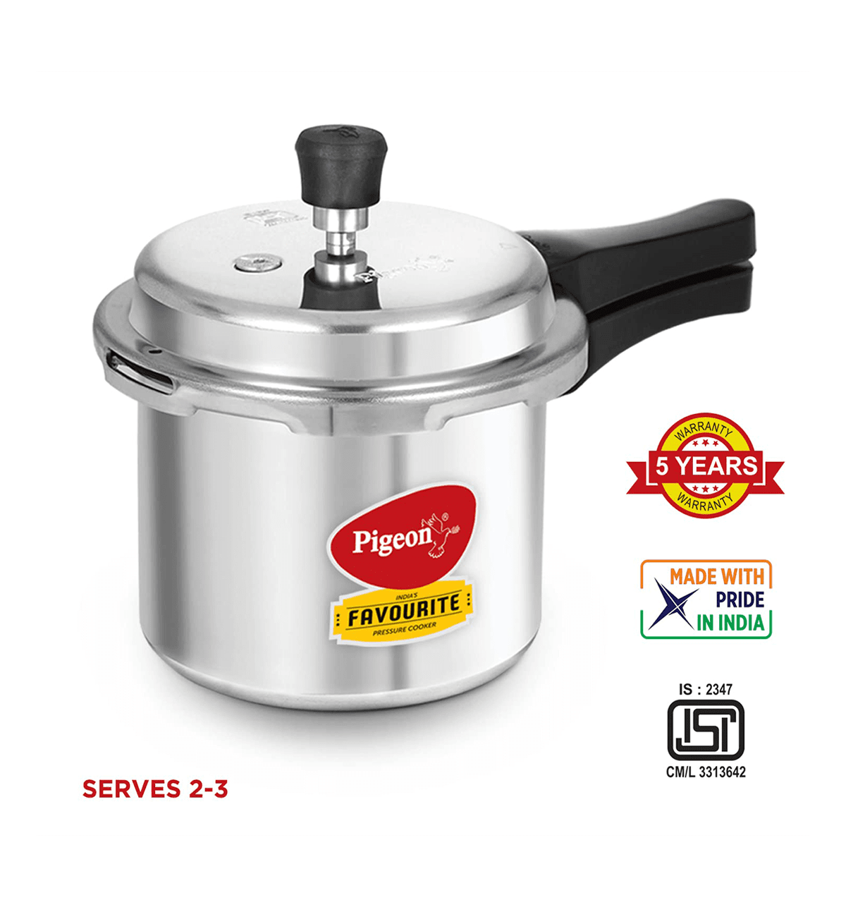 Buy Pigeon Favourite Induction Base Aluminium Pressure Cooker with