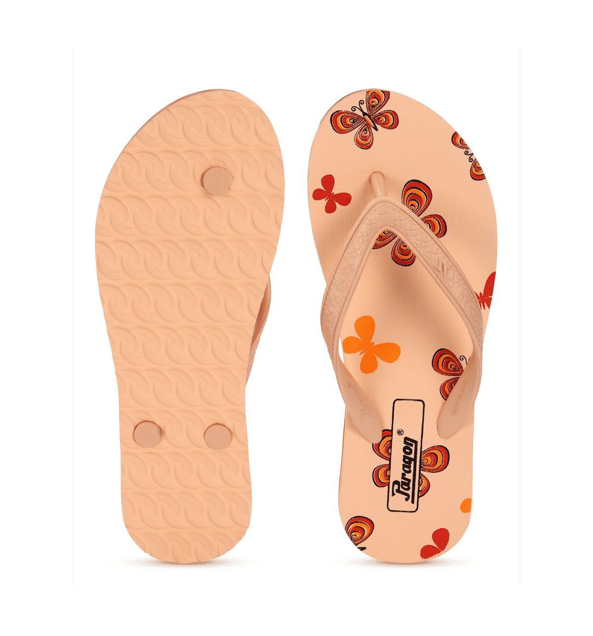 Buy Paragon HWK3726L Women Peach Flip Flops Online (6 UK) At Best 
