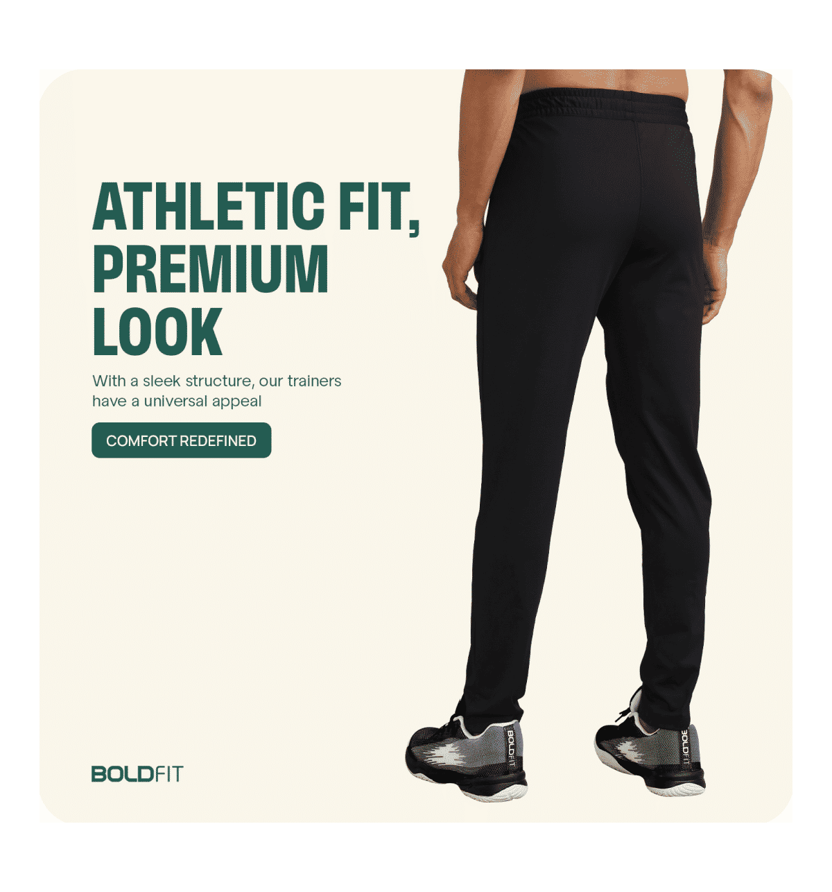 Buy Boldfit Black Men Track Pants (Polyester, Solid) L Online (1