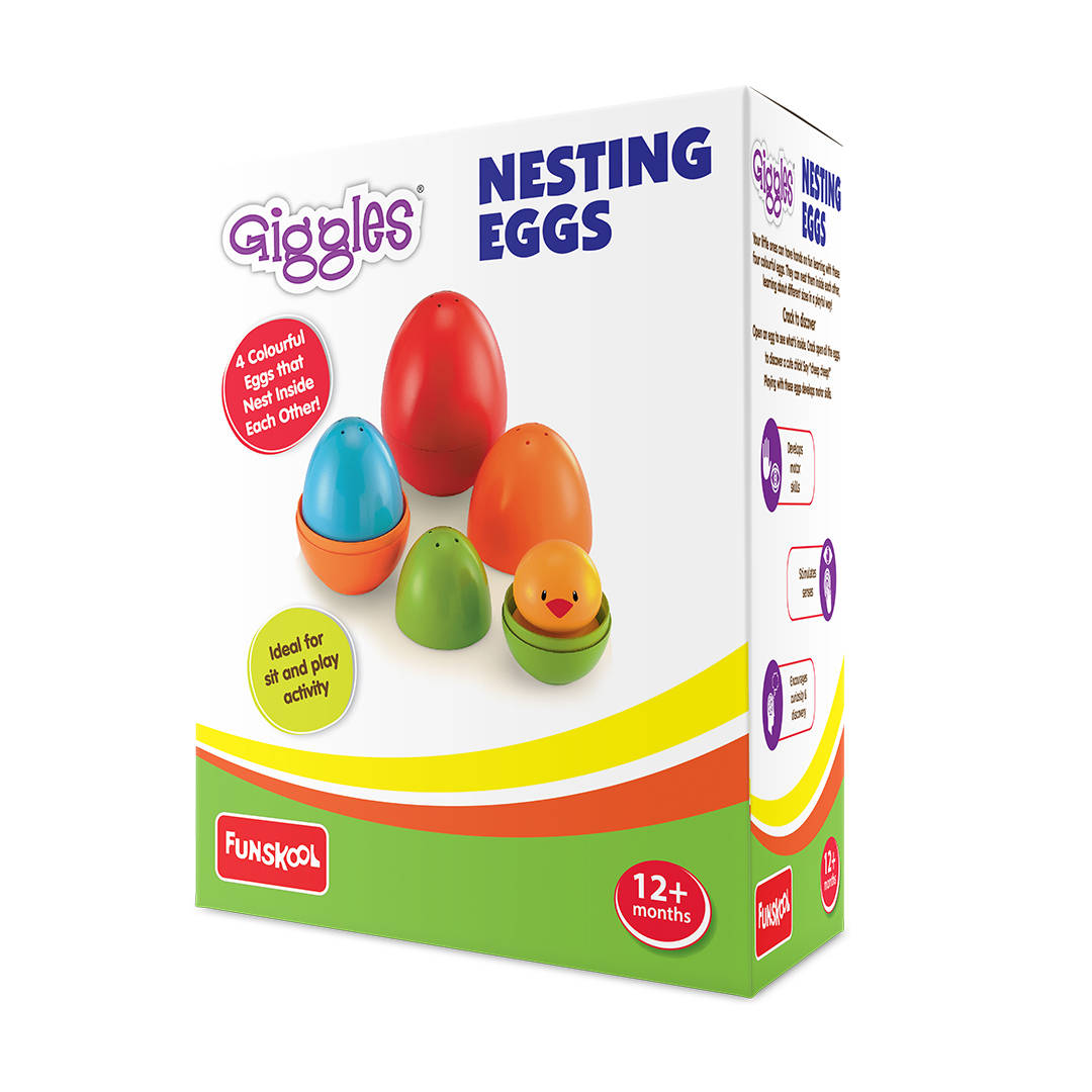 Buy Giggles Nesting Eggs Non Toxic (Multicolor) Online (1 pack) At