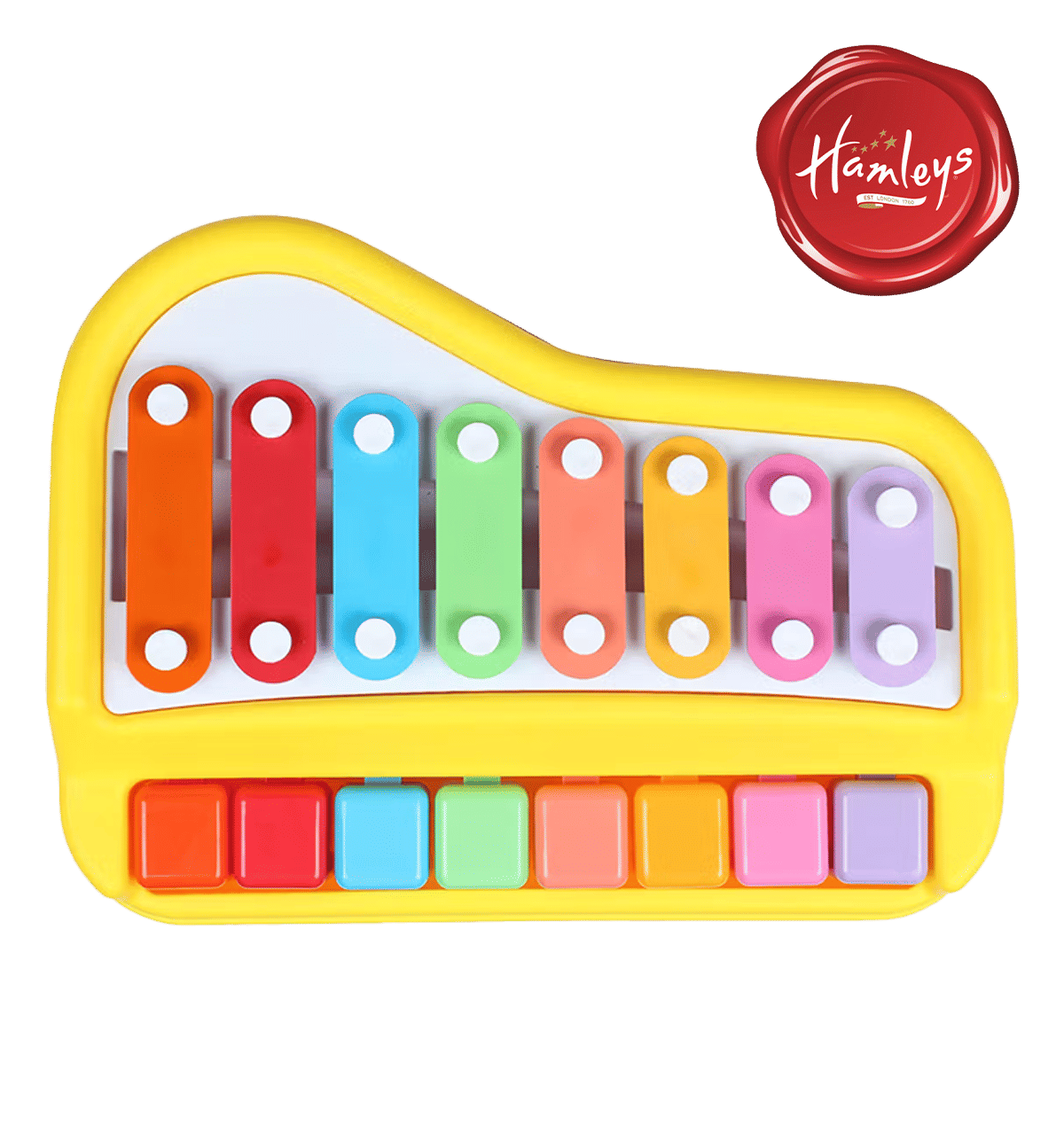 Adlon 2 in 1 Baby Piano Xylophone Toy for Toddlers 1-3 Years Old, 10 Multicolored Key Keyboard Xylophone Piano, Preschool Educational Musical Learning Instruments Toy for Baby Kids Girls Boy