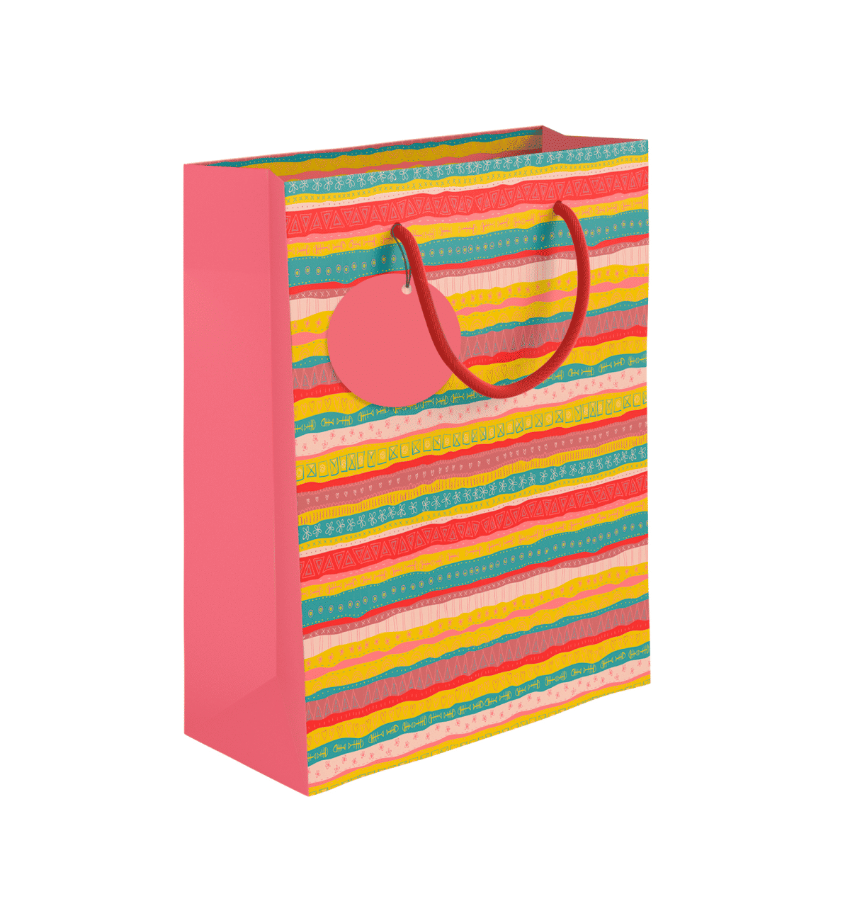Large Happy Birthday Gift Bag – Princess Castle Design With Tissue & Card, 13x10.2x4.9 Inches