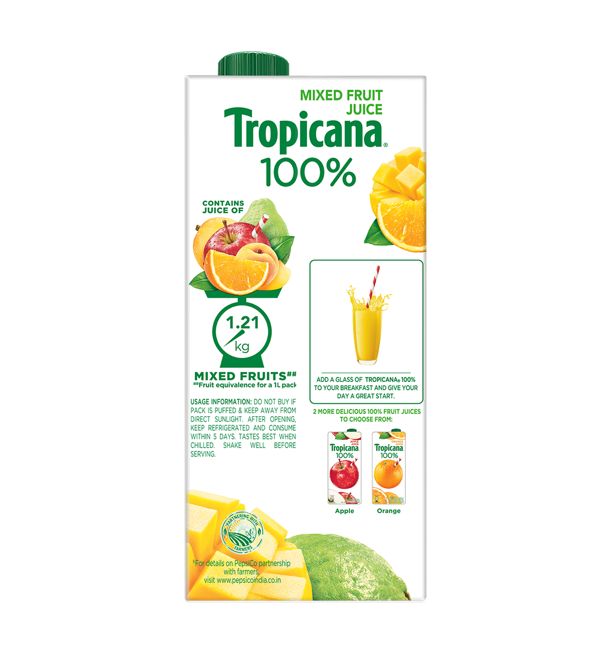 Buy Tropicana 100% Mixed Fruit Juice Online (1 L) At Best Price