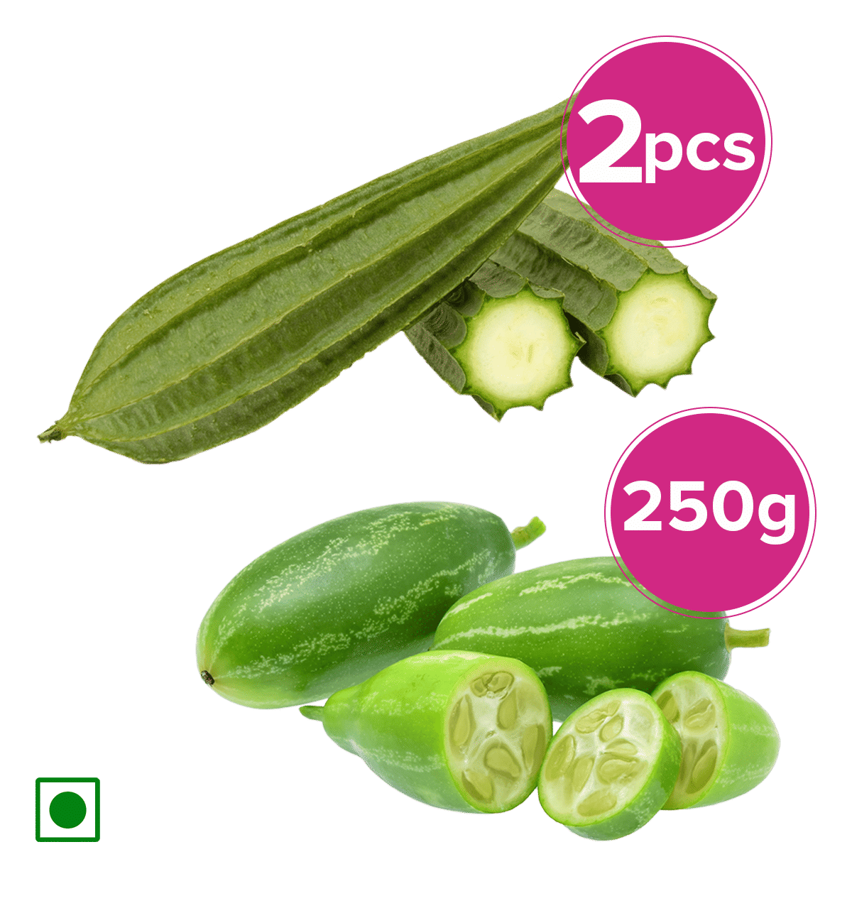 Buy Ridge Gourd & Coccinia 1 combo Online At Rs. 85 Instant Delivery