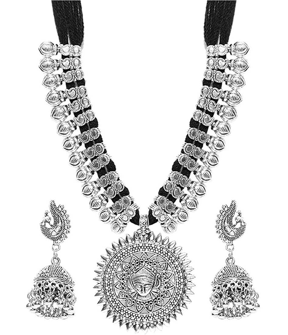 Buy You Bella Oxidised Silver Plated Jewellery Set for Women