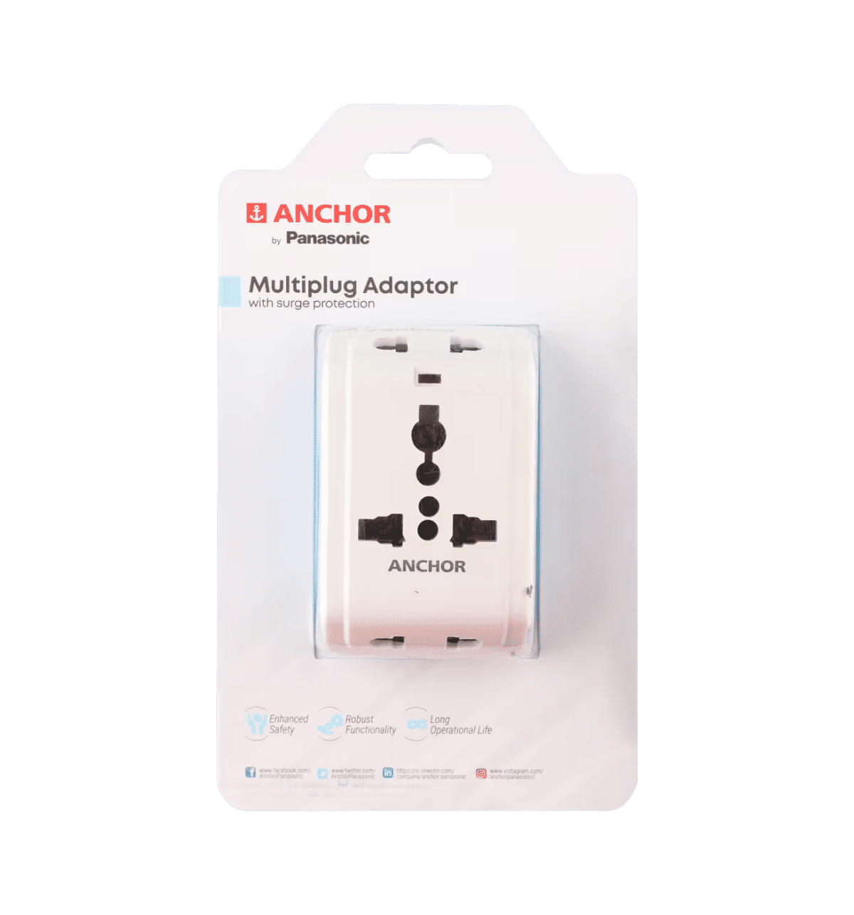 Buy ANCHOR 22843 Multiplug Adaptor (6A) with Surge Protection - Blue ...
