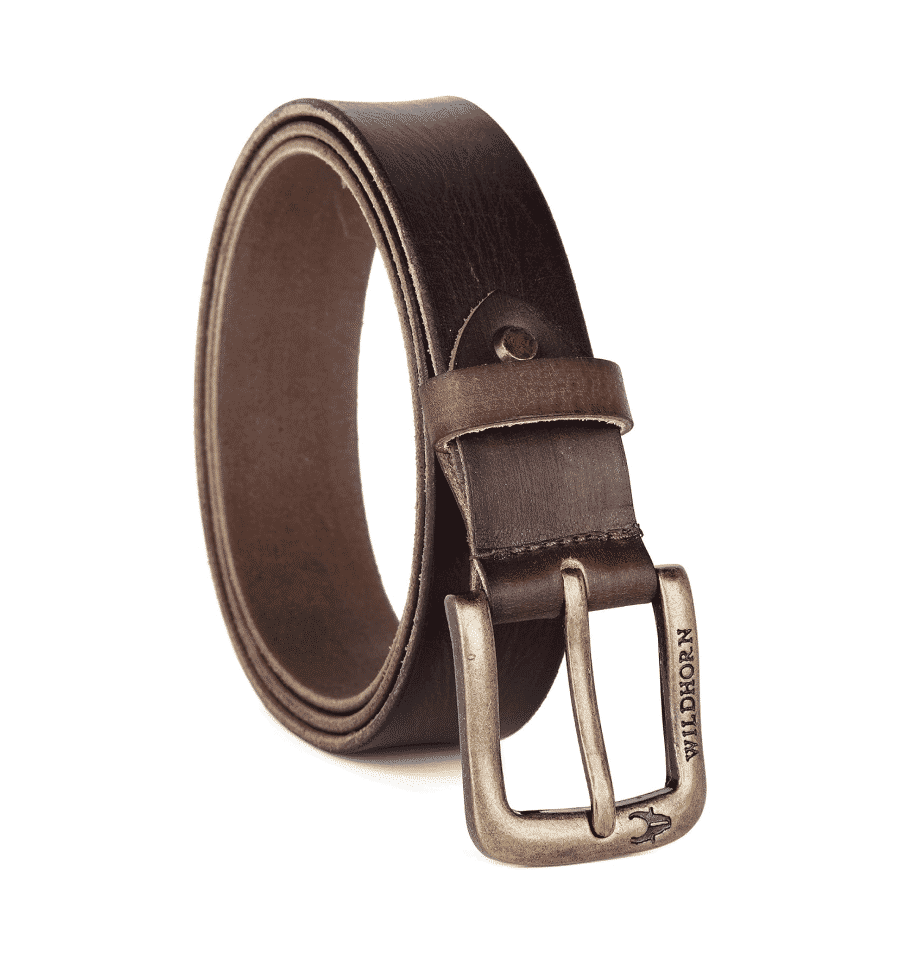 WildHorn Men's Leather Wallet & Belt Combo, Brown - Image 5