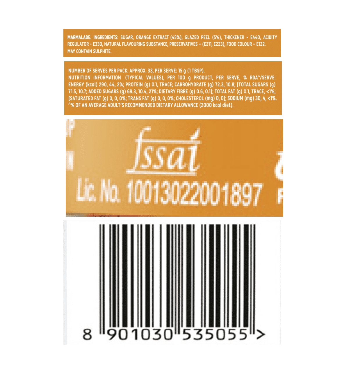 Buy Kissan Orange Marmalade Jam Online (500 g) At Best Price