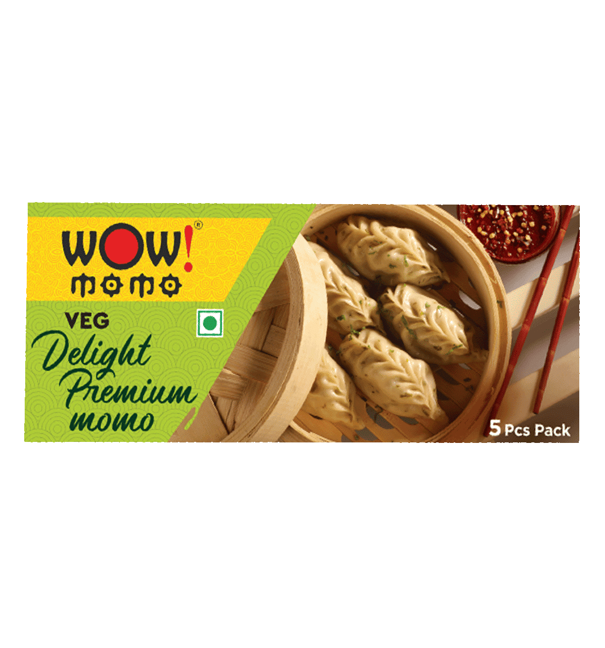 Buy Wow! Momo Veg Delight Premium Momo Online (5 Pieces) At Best Price