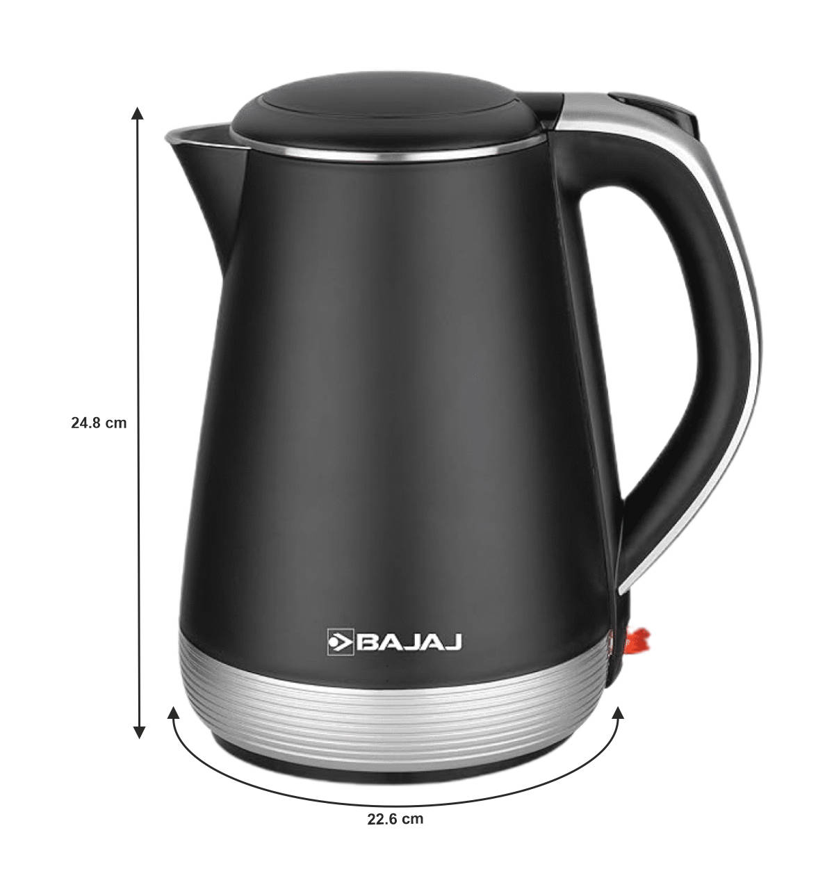 Buy Bajaj KTP 1.7L Electric Kettle 1600W Black Online 1 unit At Best Price