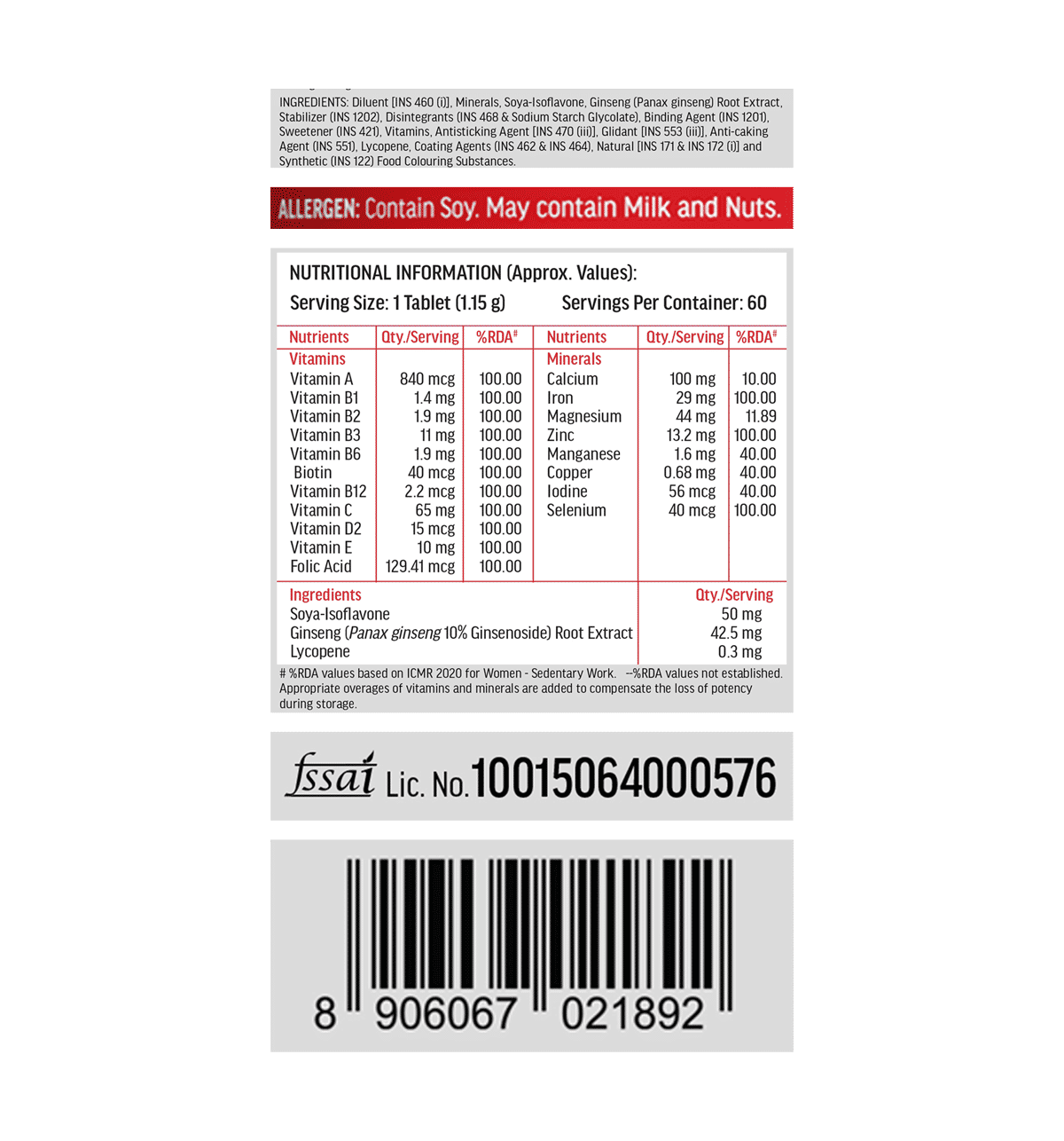 hk vitals Multivitamin for Women (60 Tablets) - Image 6
