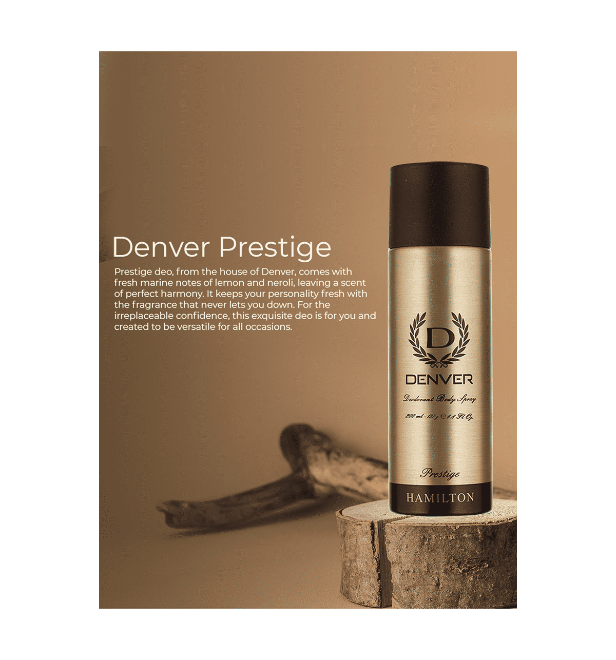 Buy DENVER Prestige Deodorant Spray For Men Online (200 ml) At