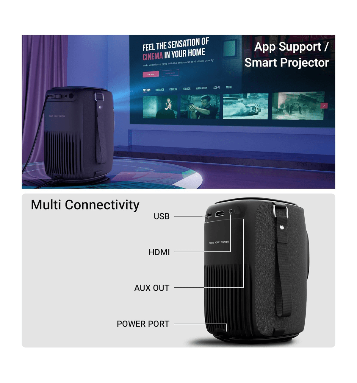 Zebronics ZEB-PIXAPLAY 24 4000lm 1080p Projector - Image 2