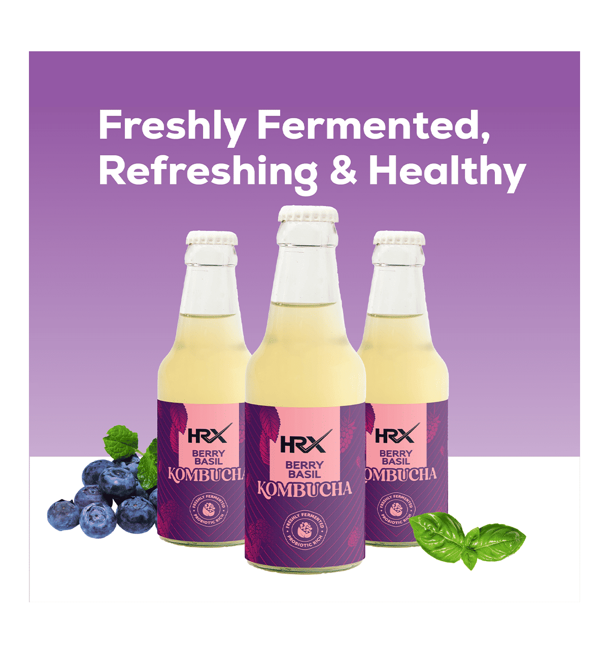 [美品]DENBA Health Fresh Xero Buy HRX By Eatfit Berry Basil Kombucha Online at Best Price of Rs