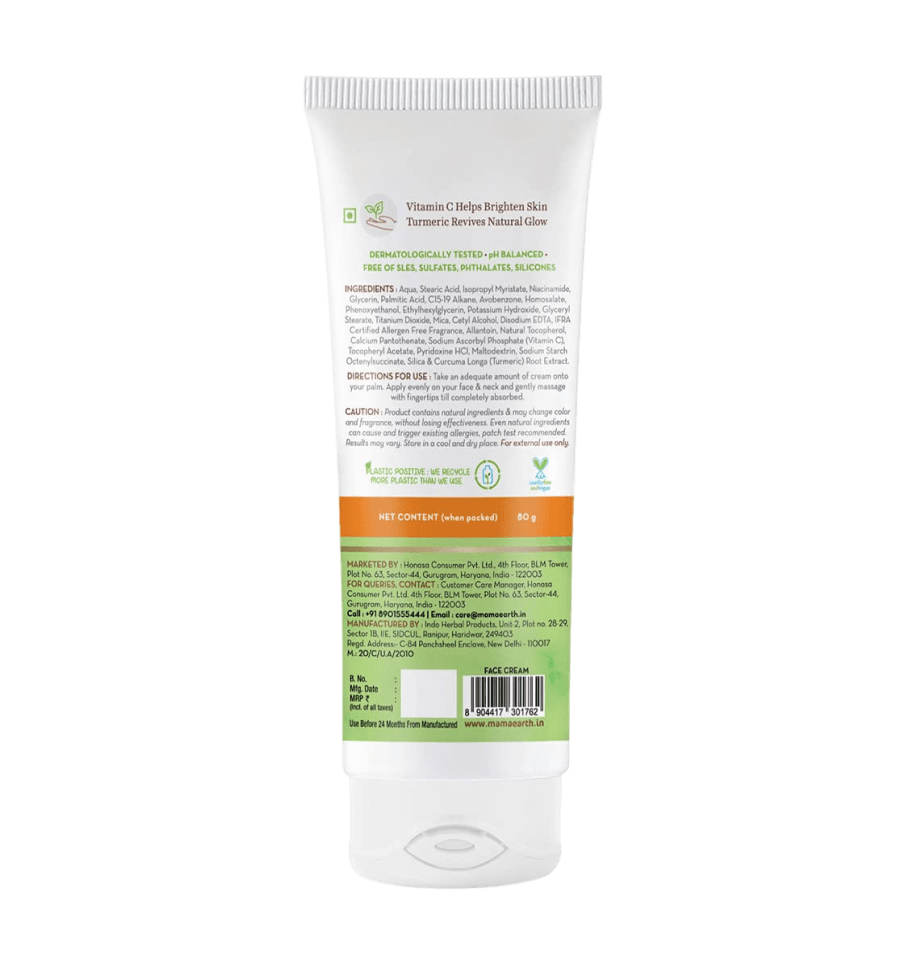 Mamaearth Vitamin C Daily Glow Face Cream 80g - Image 2