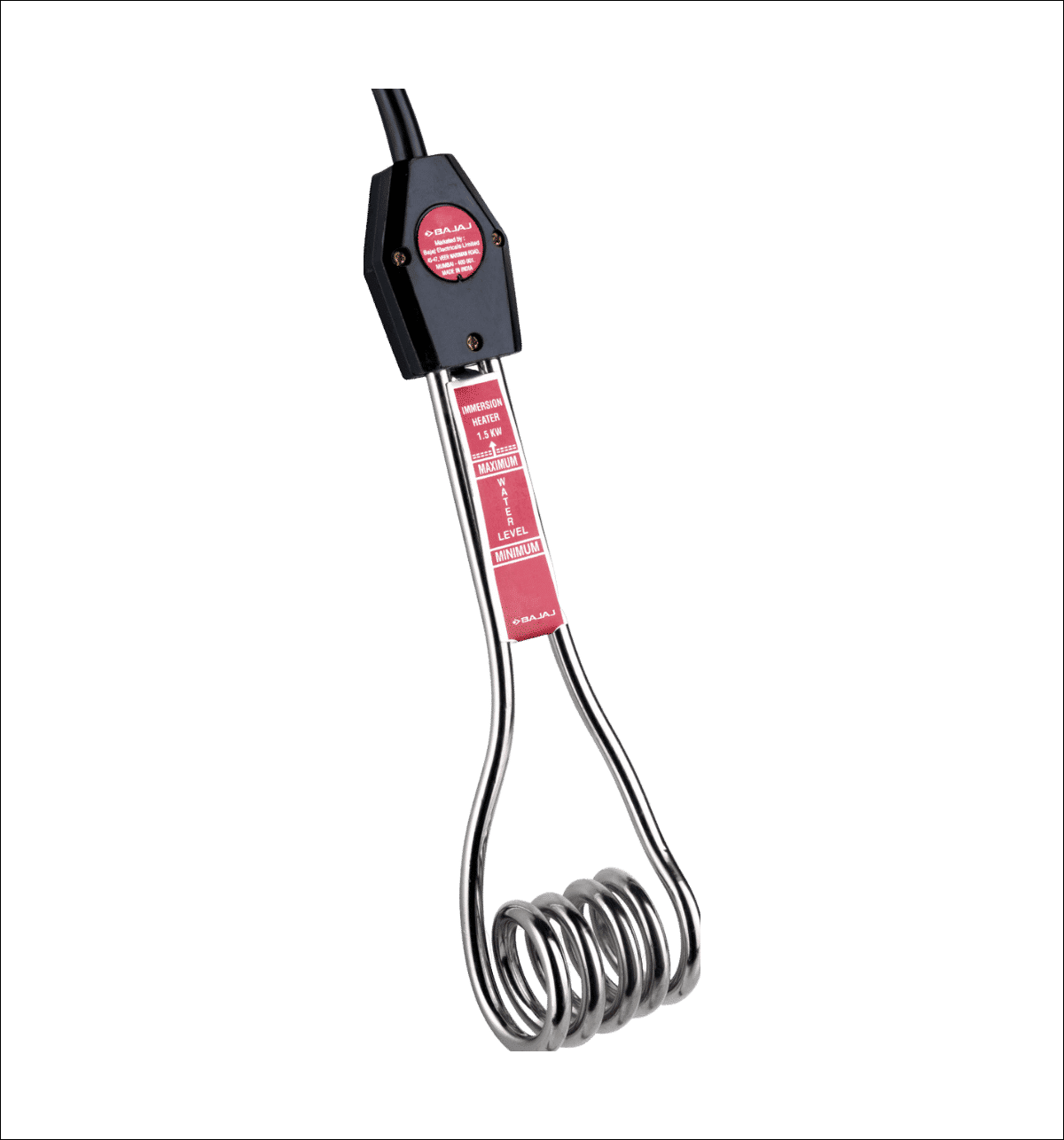 Rod Water Shock* Proof Immersion Rod Water Heater 1500 Watts With