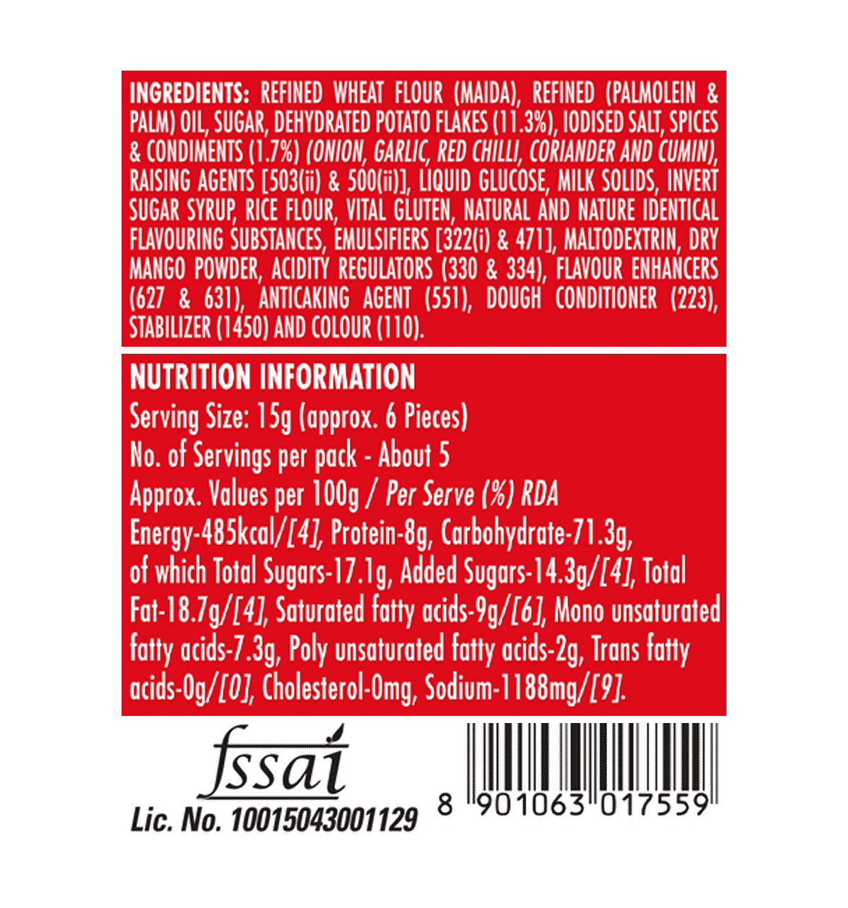Britannia 5050 Potazos Masti Masala Spicy Crisps 71.5g - Image 3