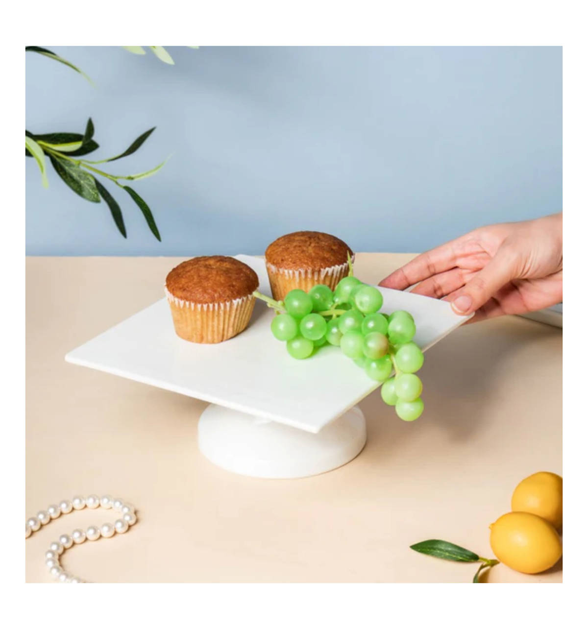 Square Stand ホワイト 1 ft - Square Tall Stand [Rust Free]