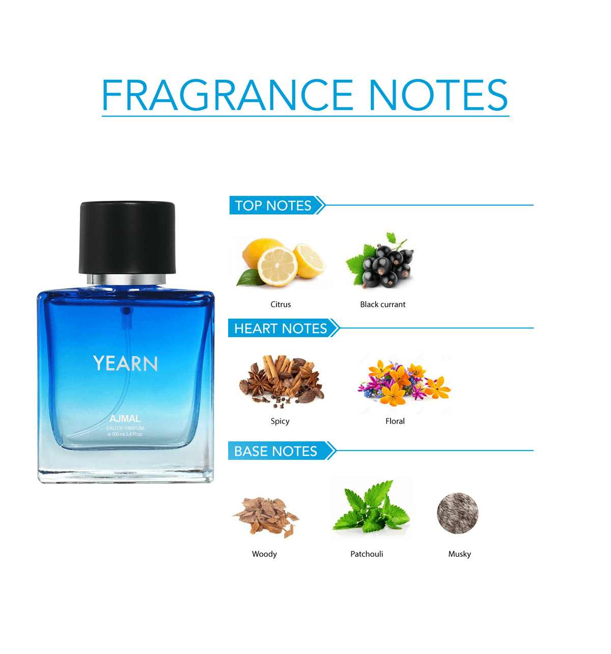 Ajmal Yearn Perfume for Men, 100 ml - Image 7