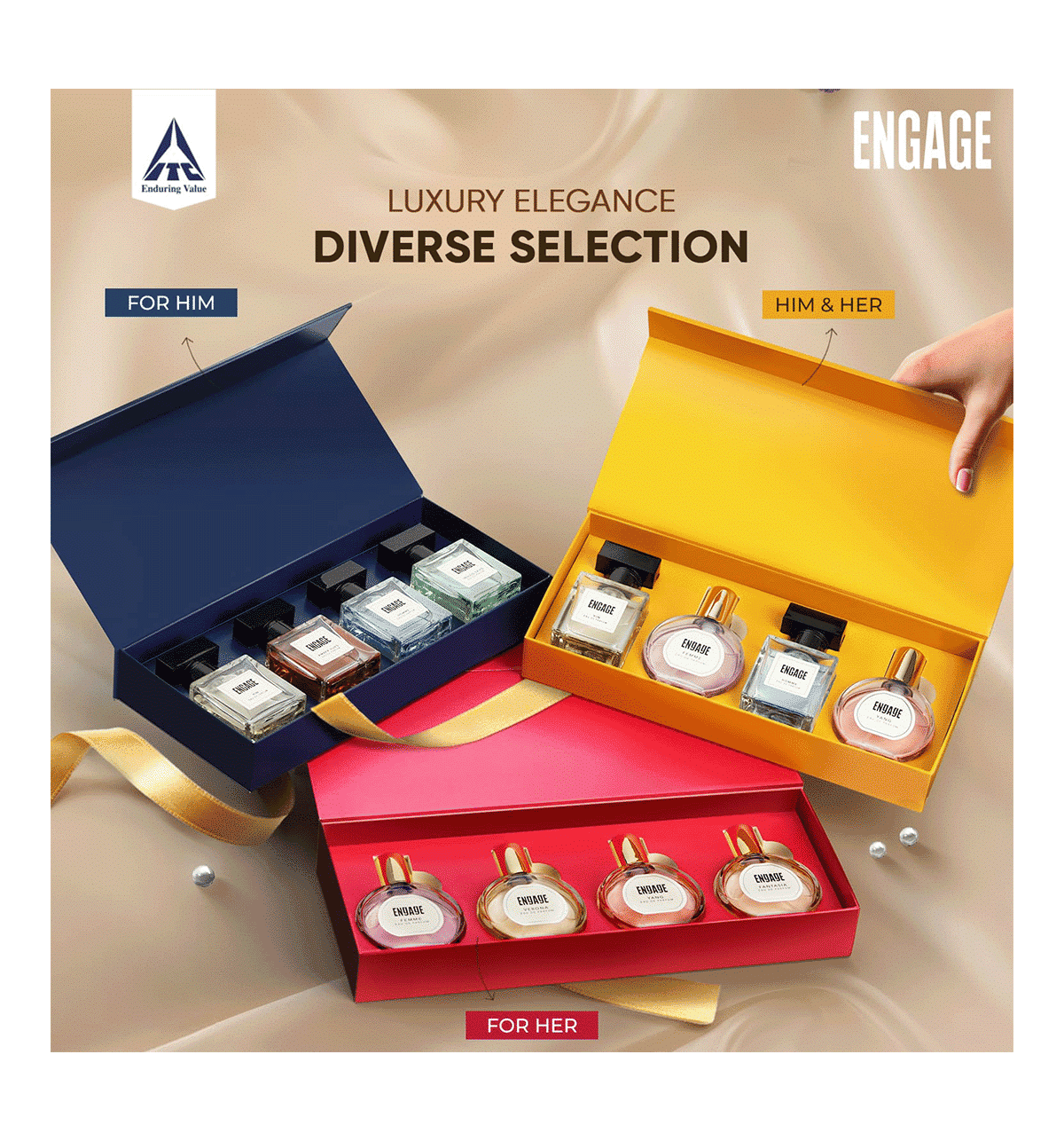 Buy Engage Gift Luxury Perfume Gift Set For Men, Travel Sized