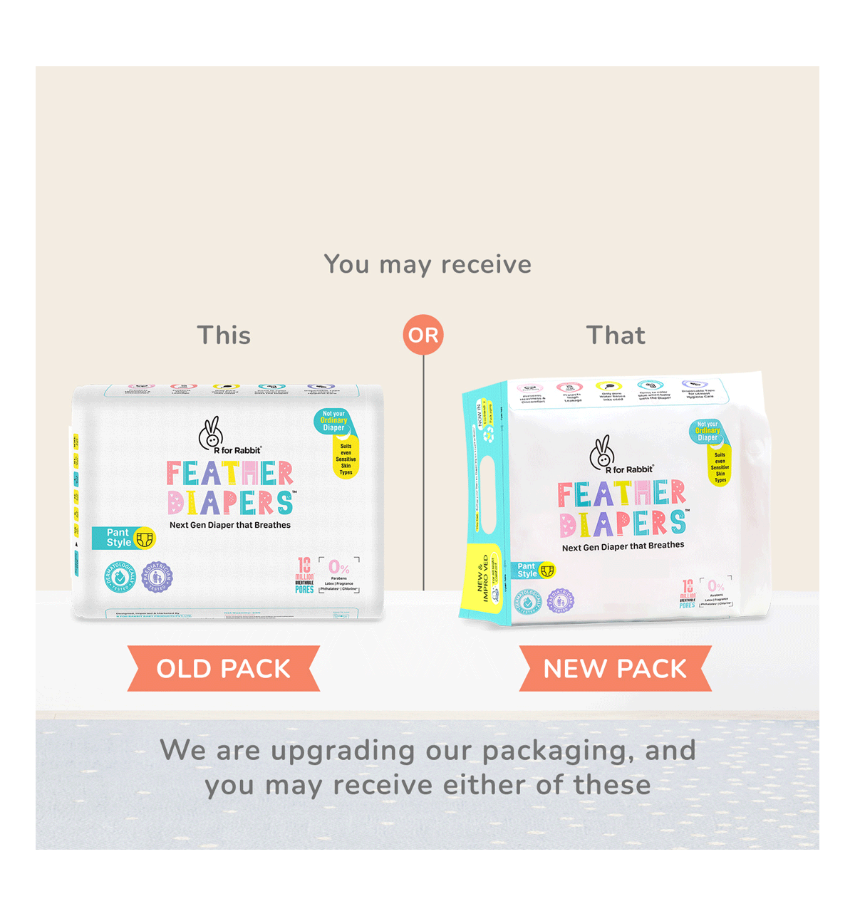 Buy R for Rabbit Feather Diaper (L, 9-14 Kg, 24 Pieces) Online (24