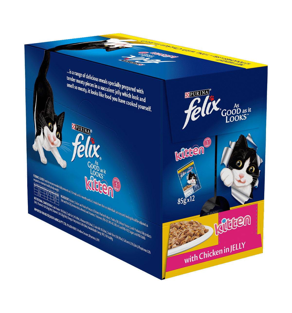 Buy Purina Felix with Chicken in Jelly Wet Food for Kittens