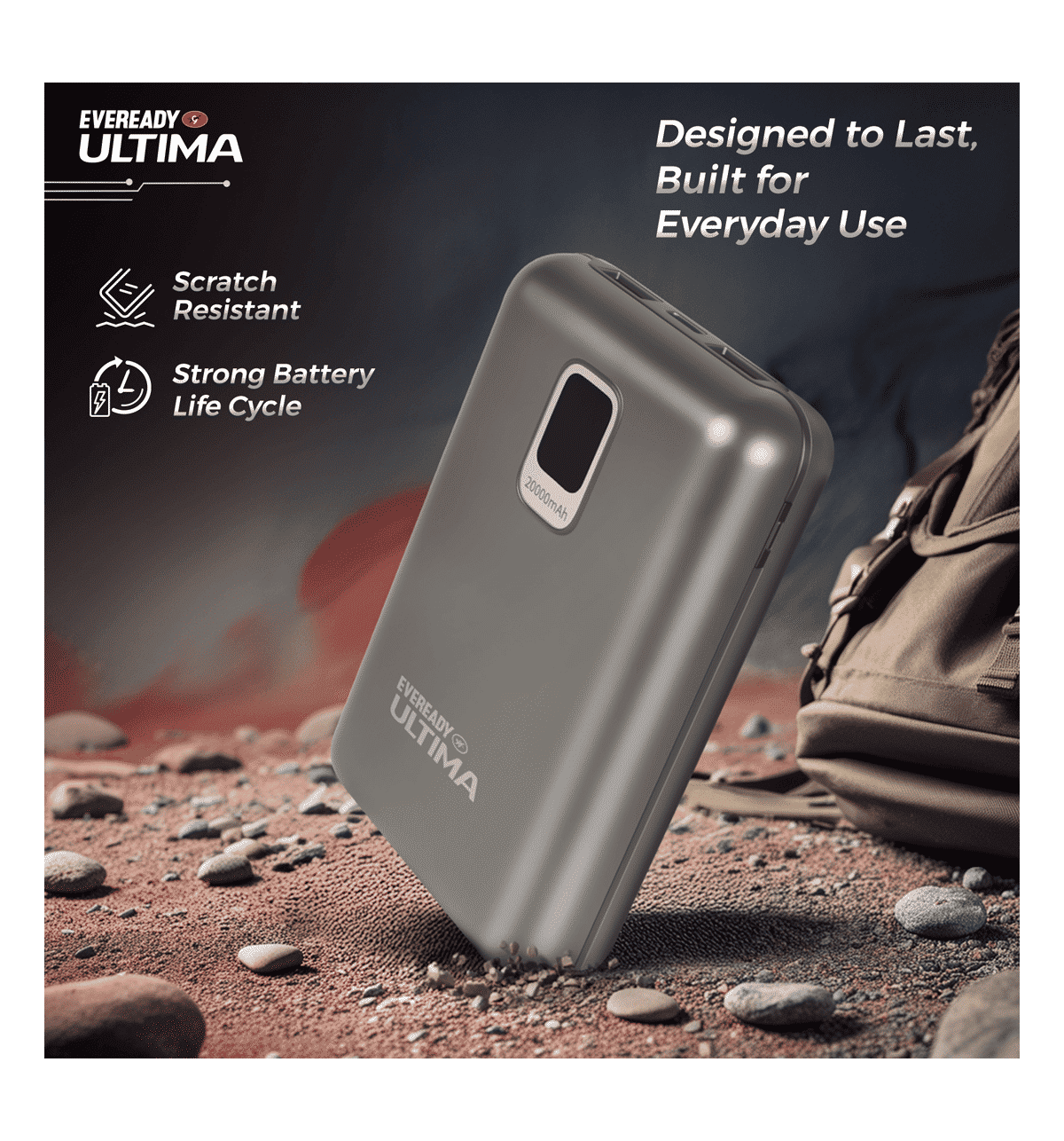 Buy Eveready Ultima 20000 Mah Compact, Power Bank With Cable And
