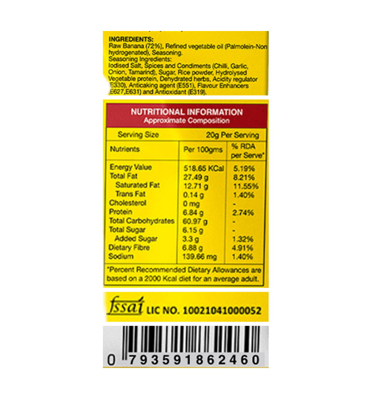Beyond Snack Kerala Banana Chips Peri Peri 94 Pieces - Image 3