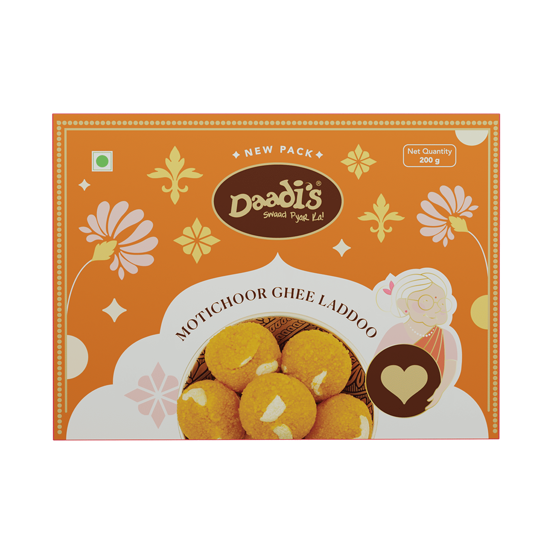 Daadi's Motichoor Ghee Laddoo 200g - Image 1