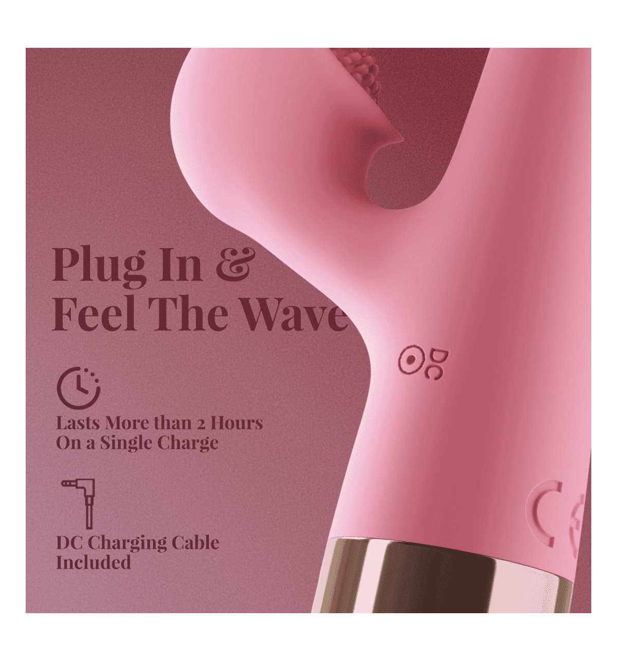 Buy QIBOX Waterproof bunny rabbit 10+ vibration Flexible massager