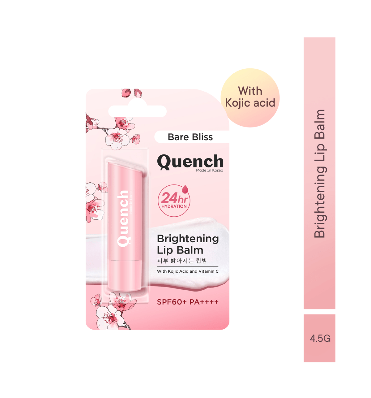 Buy Quench Kojic Acid & Vitaminc C Brightening Korean Lip Balm Bare Bliss  Online () At Best Price