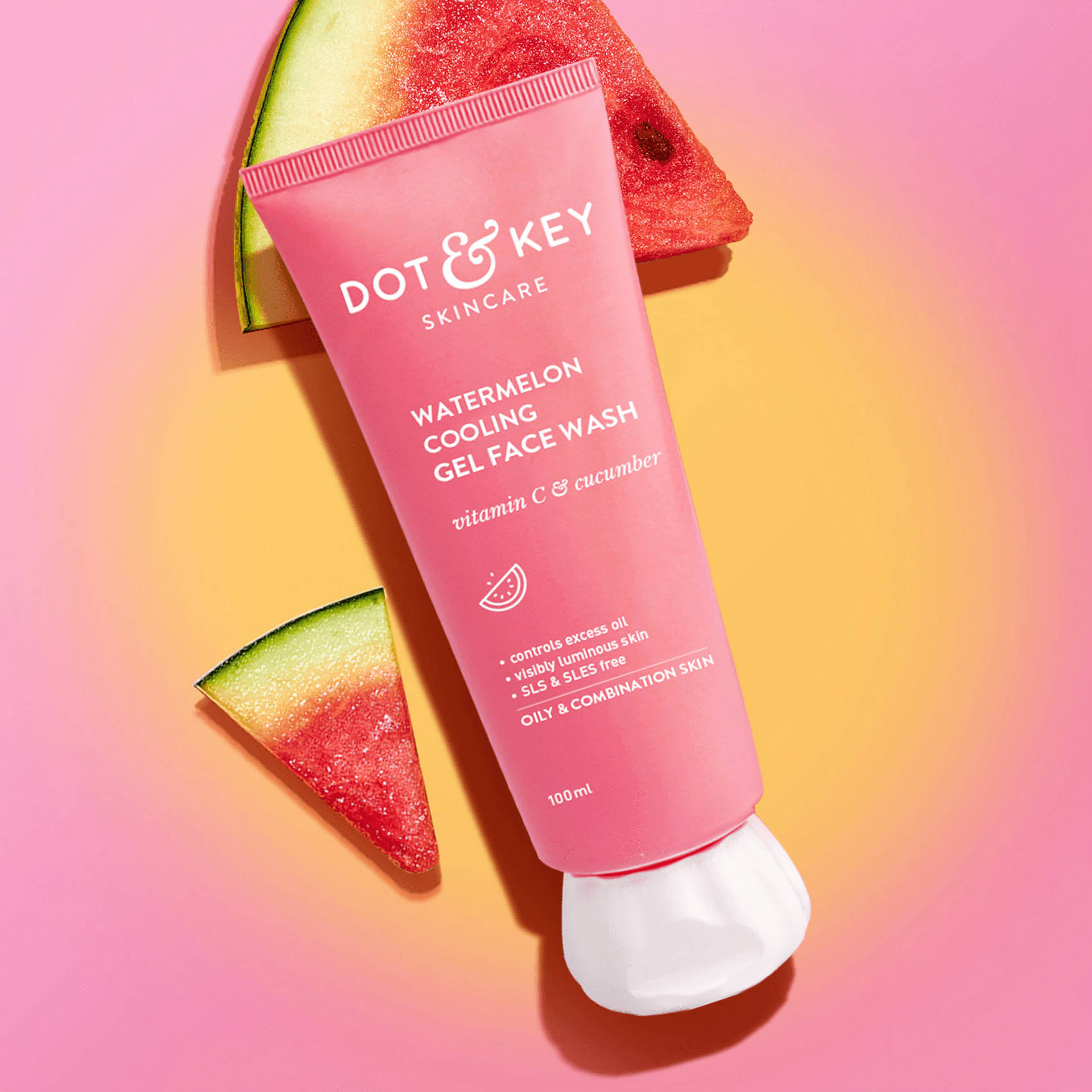 Dot & Key Watermelon Super Glow Face Wash 100 ml - Image 1