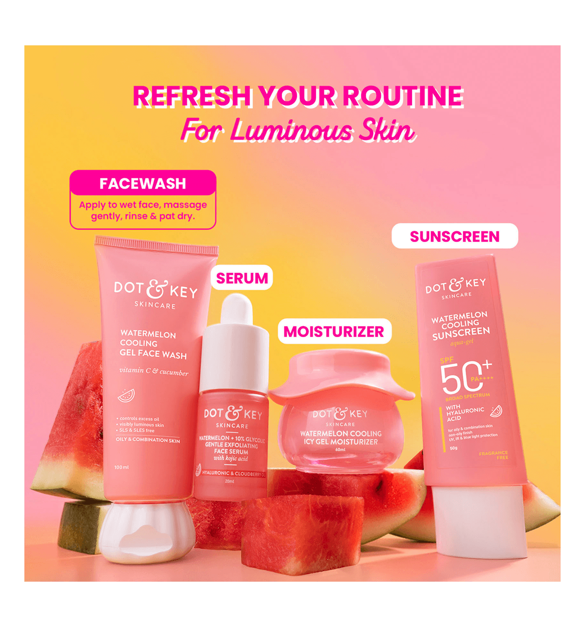 Dot & Key Watermelon Super Glow Face Wash 100 ml - Image 8