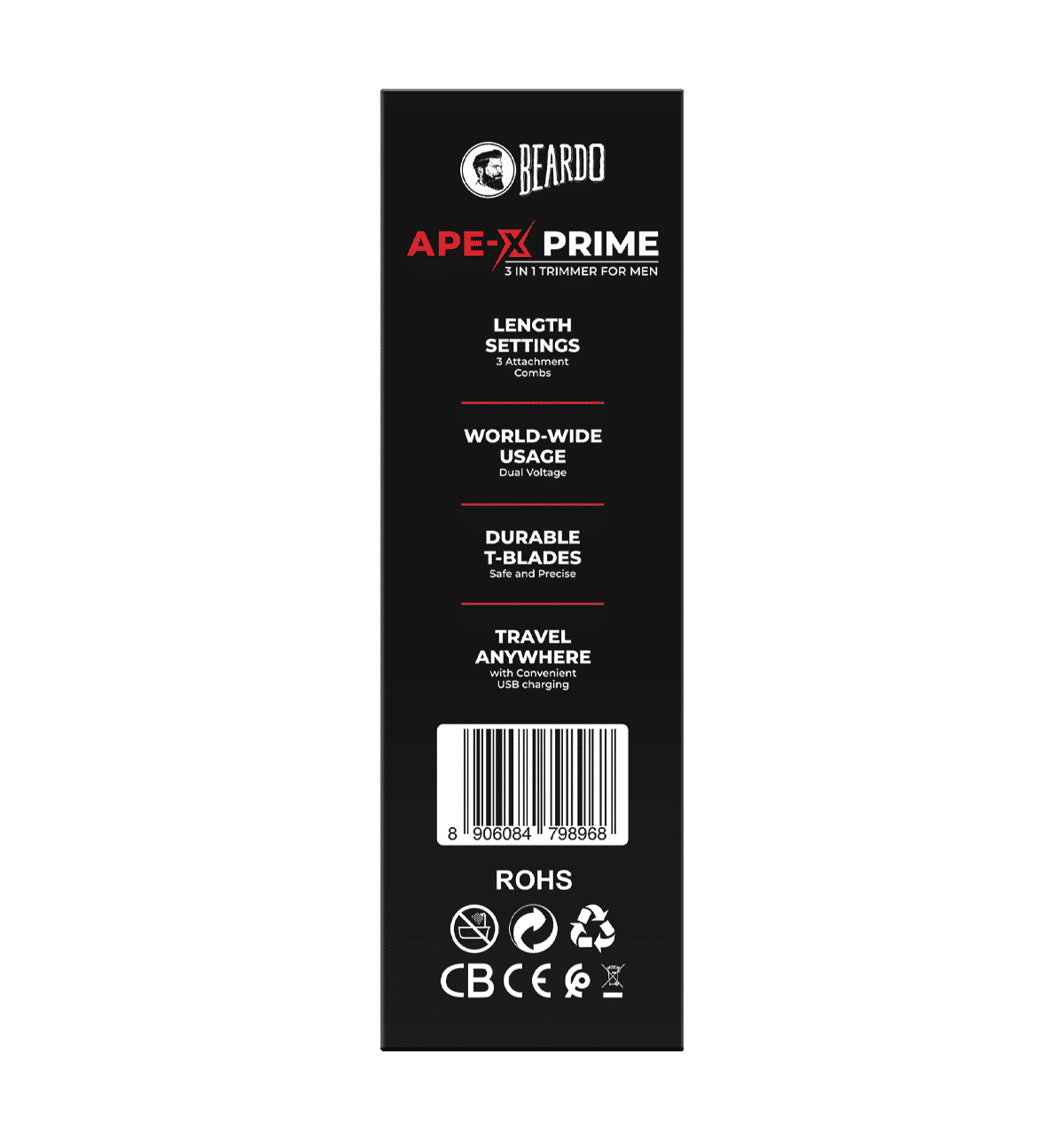 Beardo Men ApeX Prime 3-In-1 Multi Grooming Kit - Image 6