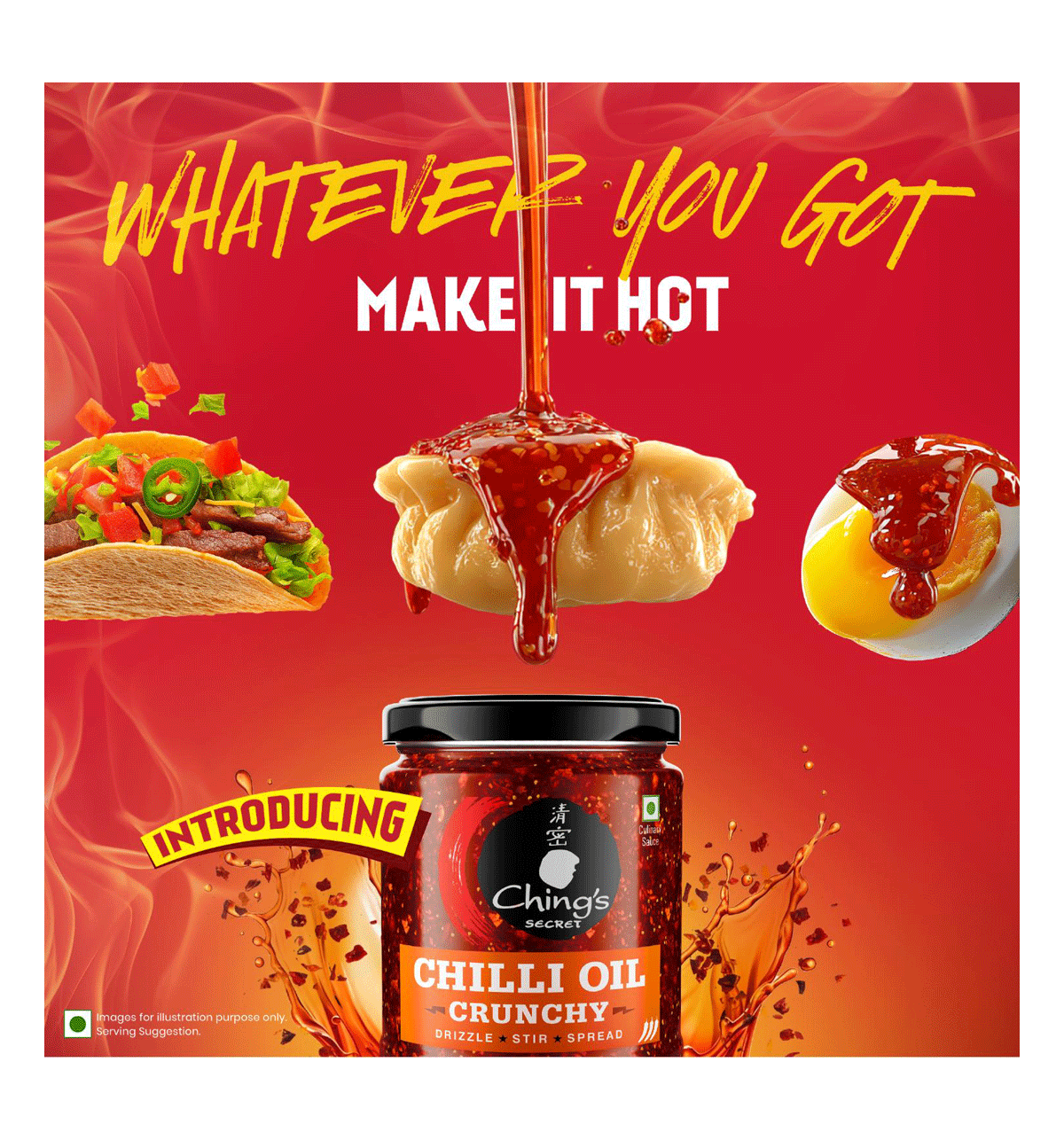 Buy Ching's Secret Chilli Oil Crunchy, Drizzle, Stir, Spread, Use
