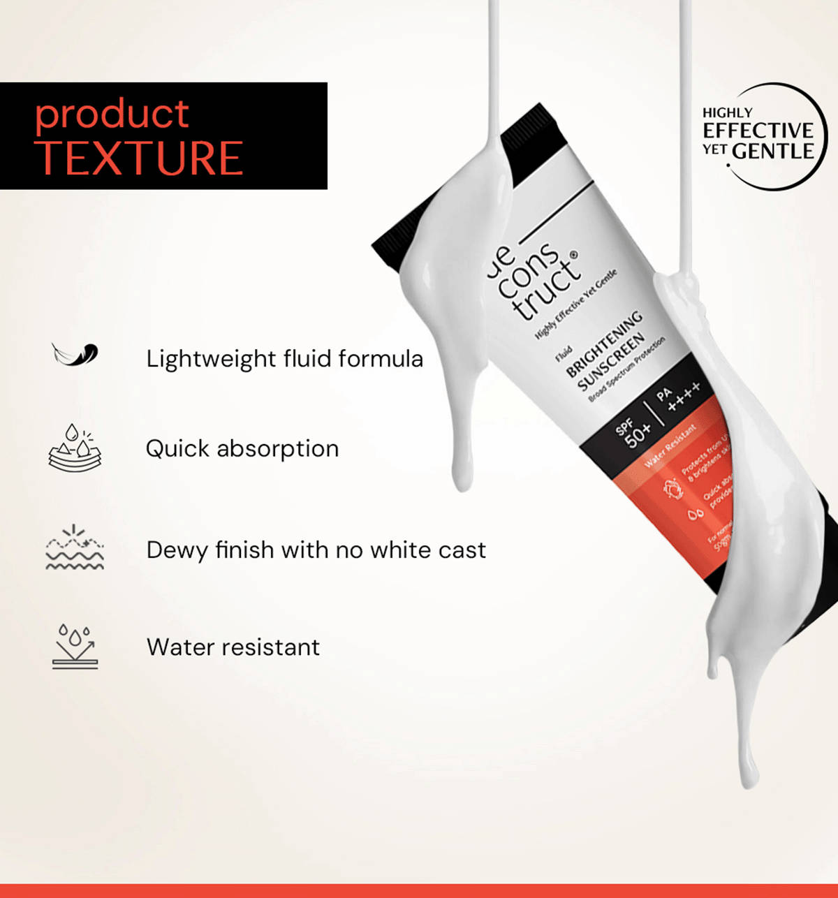 Deconstruct Fluid Brightening Sunscreen SPF 50 PA++++ - Image 4
