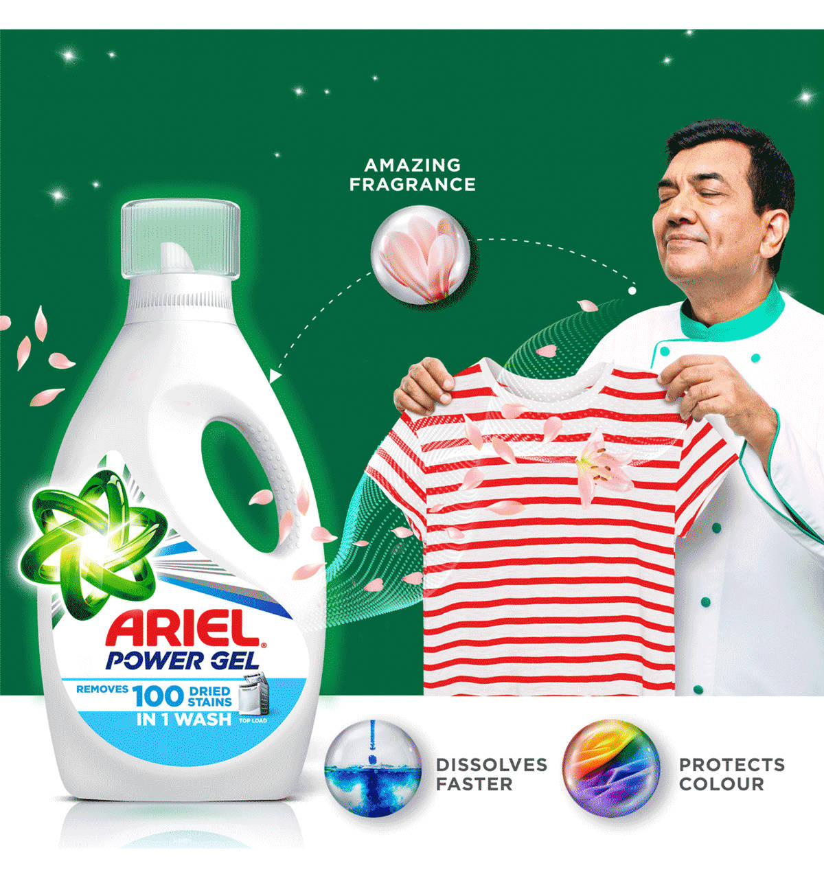 Ariel Power Gel Liquid Detergent Top Load - Image 8