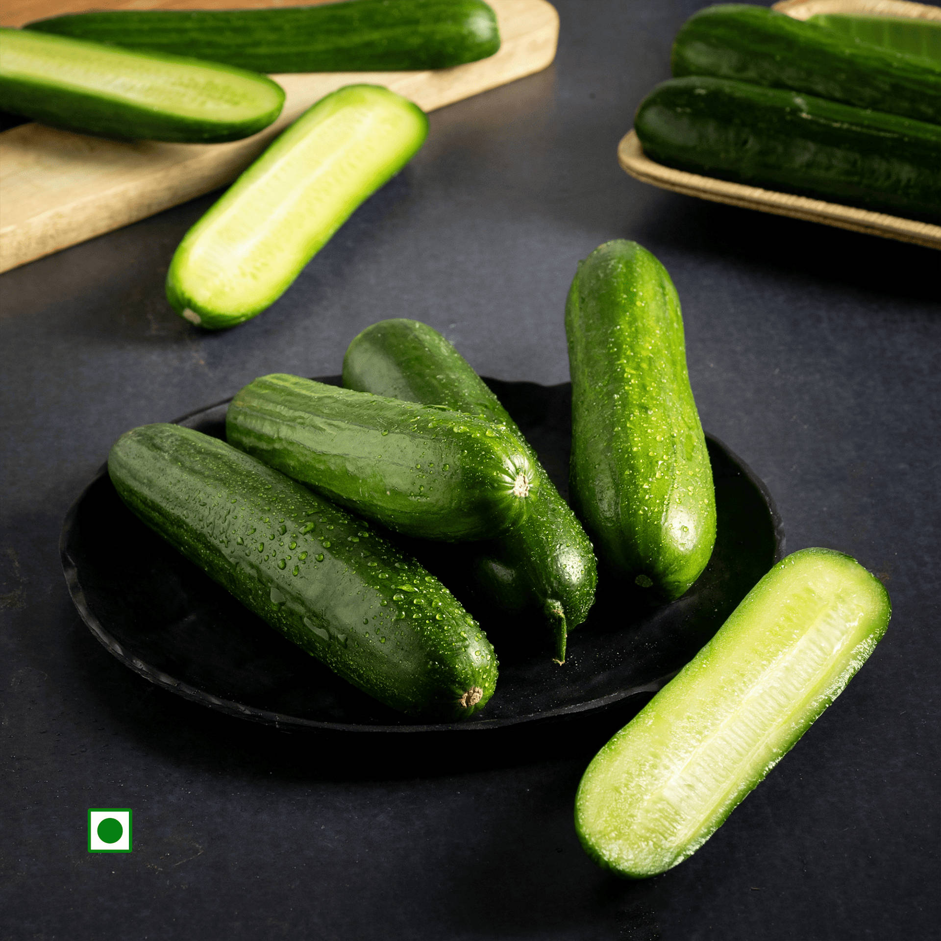 Buy nectr English Cucumber (Chemical Free) Online (4 Pieces) At