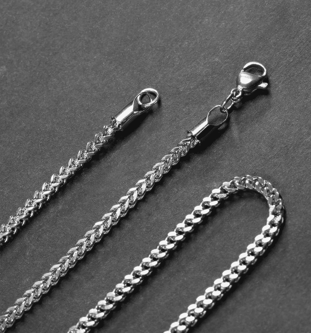 Buy Mesmerize Mens Silver Mini Cuban Chain Online () At Best Price