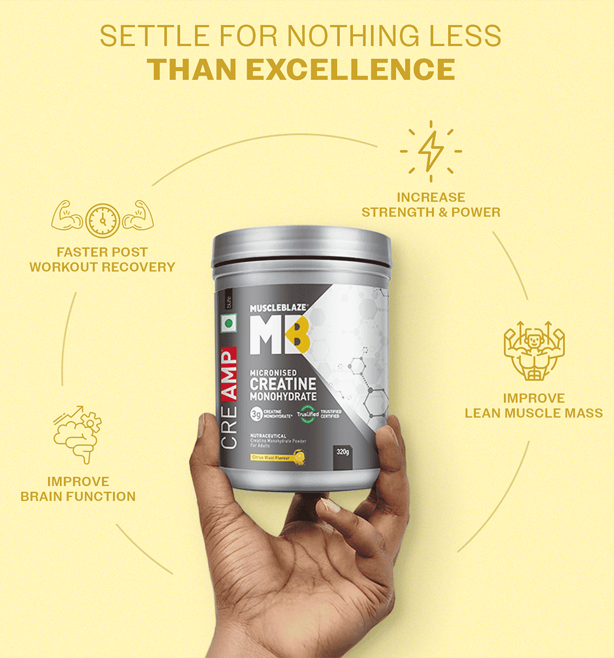 MuscleBlaze Micronised Creatine Monohydrate 80 Servings - Image 5