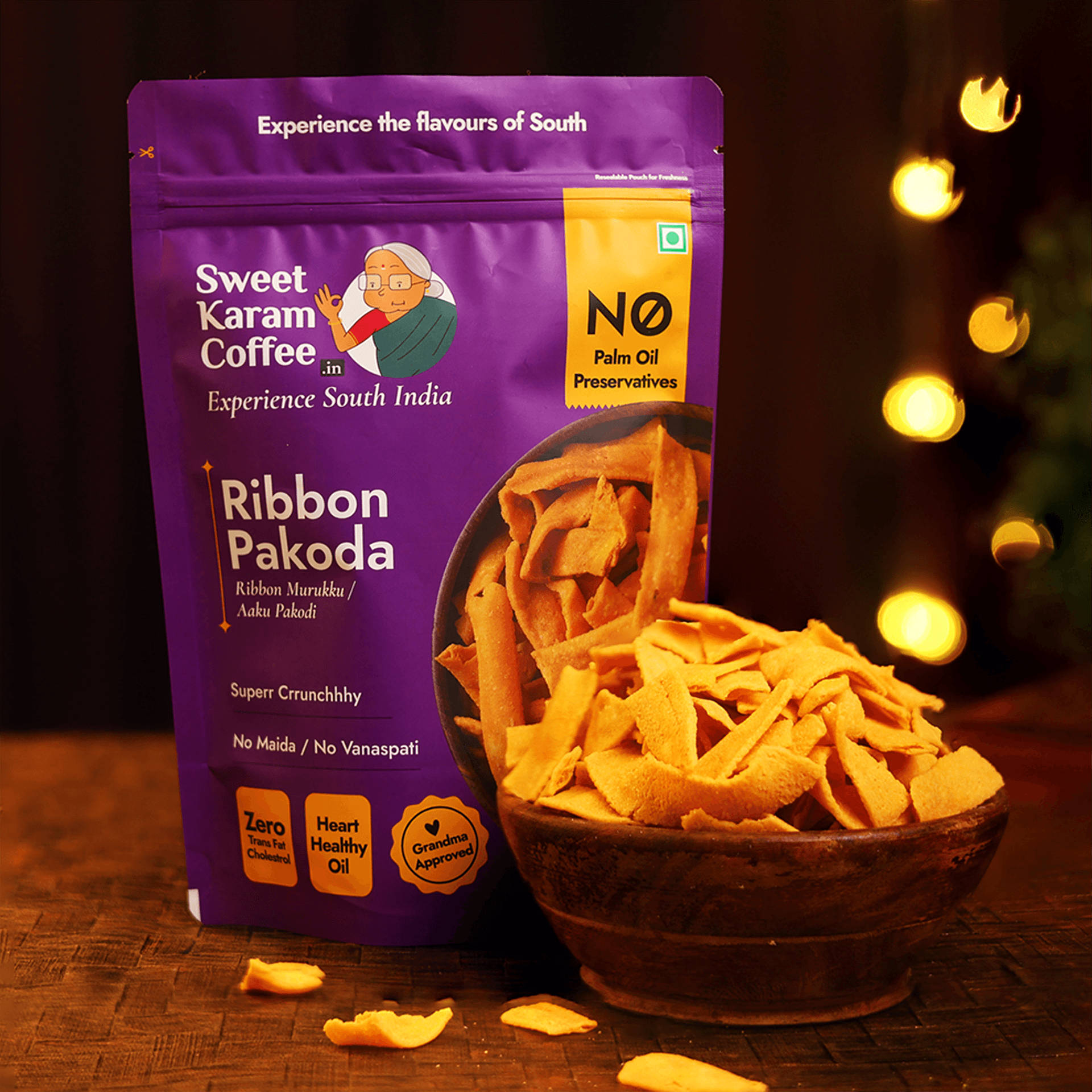 Buy Sweet Karam Coffee Ribbon Pakoda - No Palm Oil Online (95 g