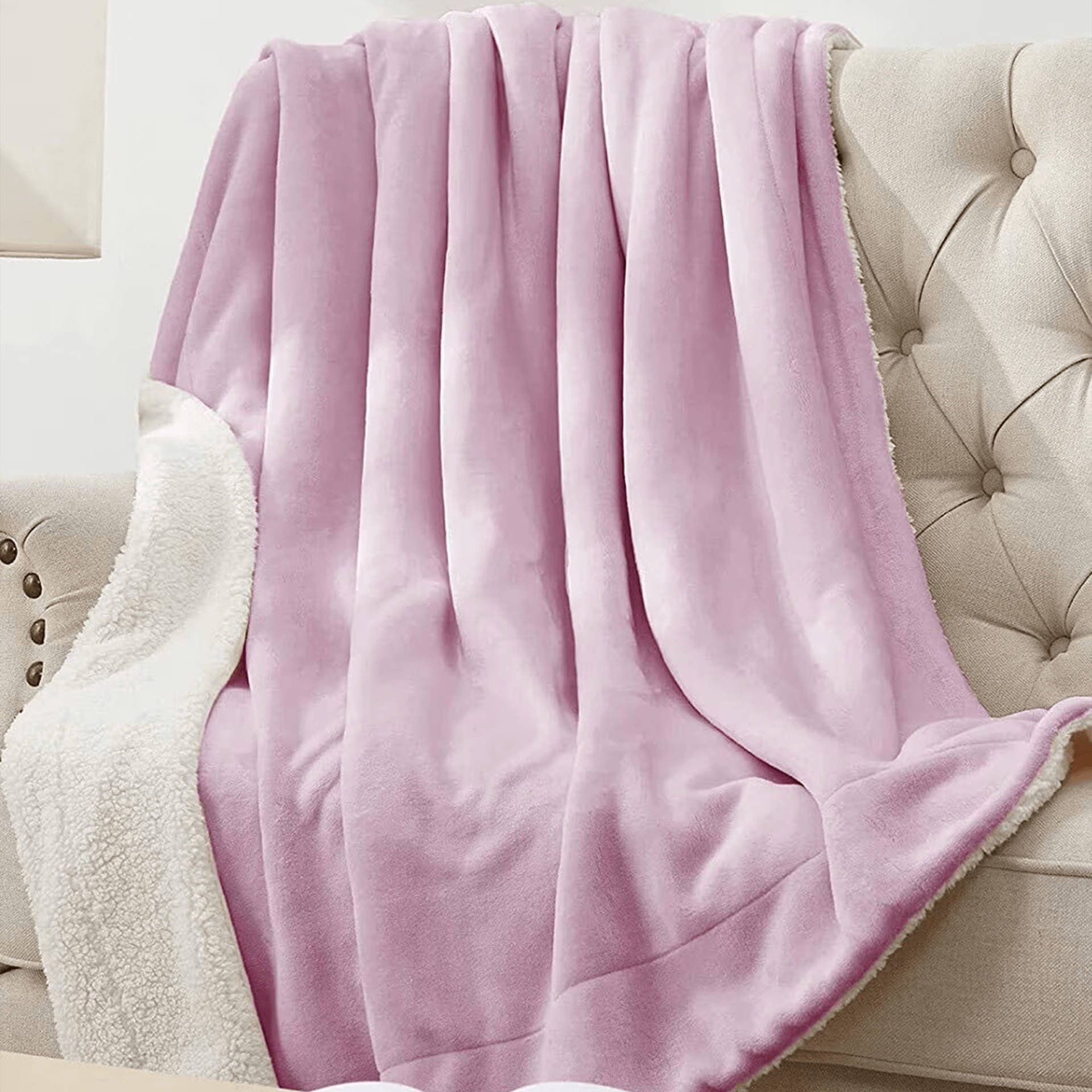 Buy Furnofy Sherpa Warm Blanket for Single Bed (260+240 GSM, Solid