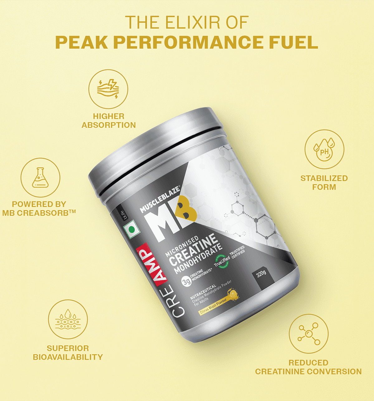 MuscleBlaze Micronised Creatine Monohydrate 80 Servings - Image 6
