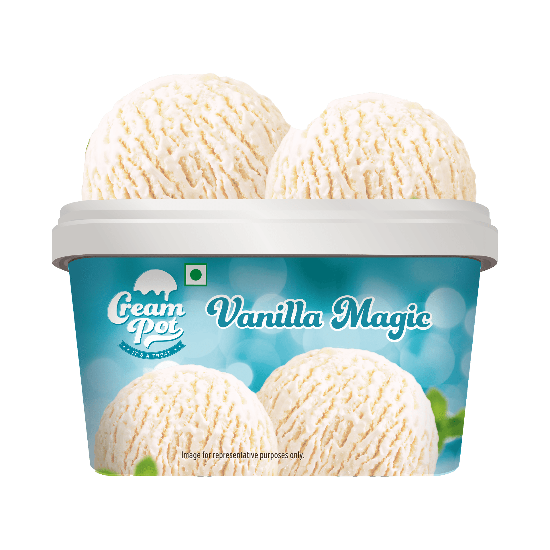 Buy Cream Pot Vanilla Magic Frozen Dessert Tub Online (1 ltr) At