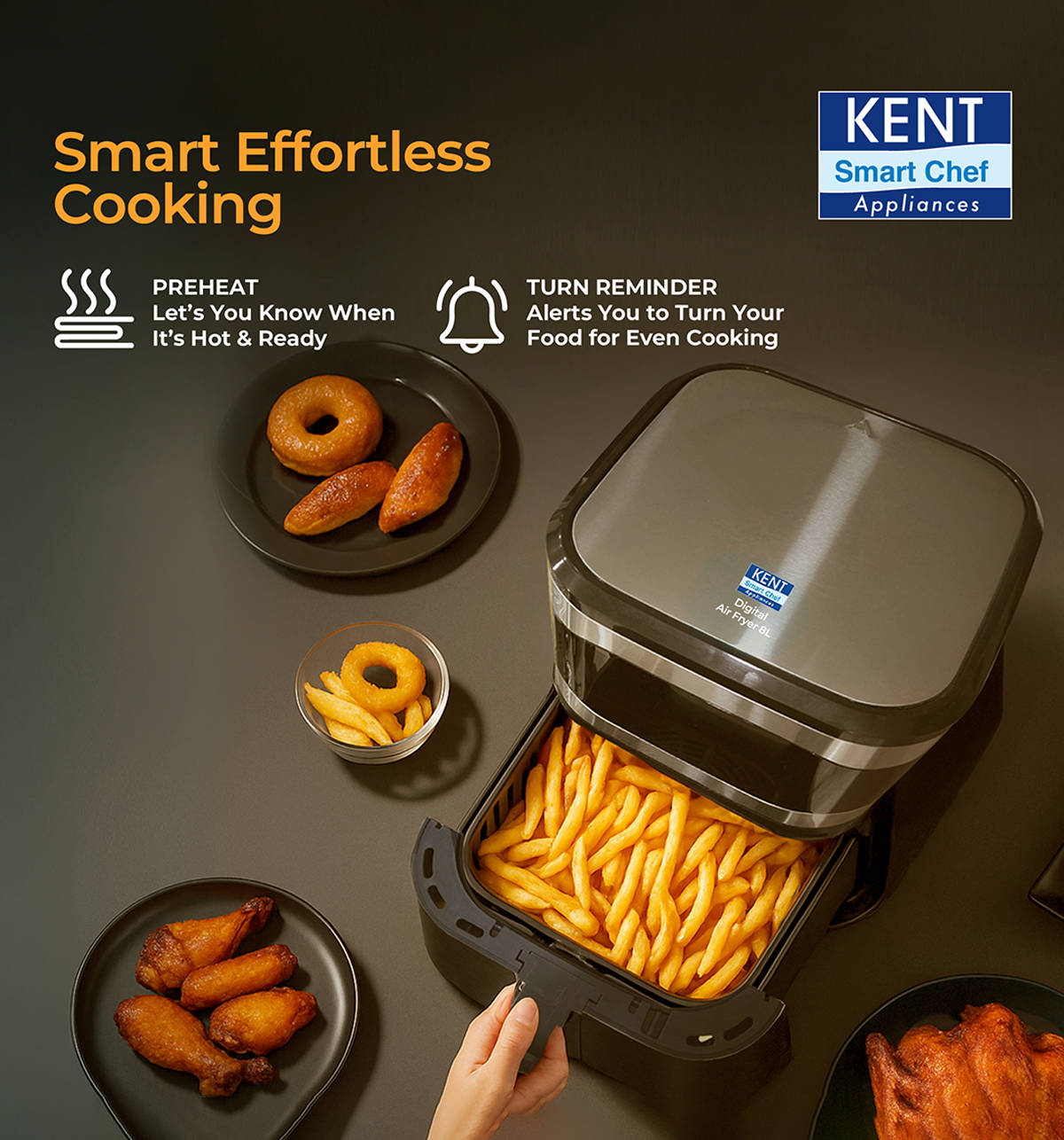 Kent Digital Air Fryer 8L 1700W - Image 7
