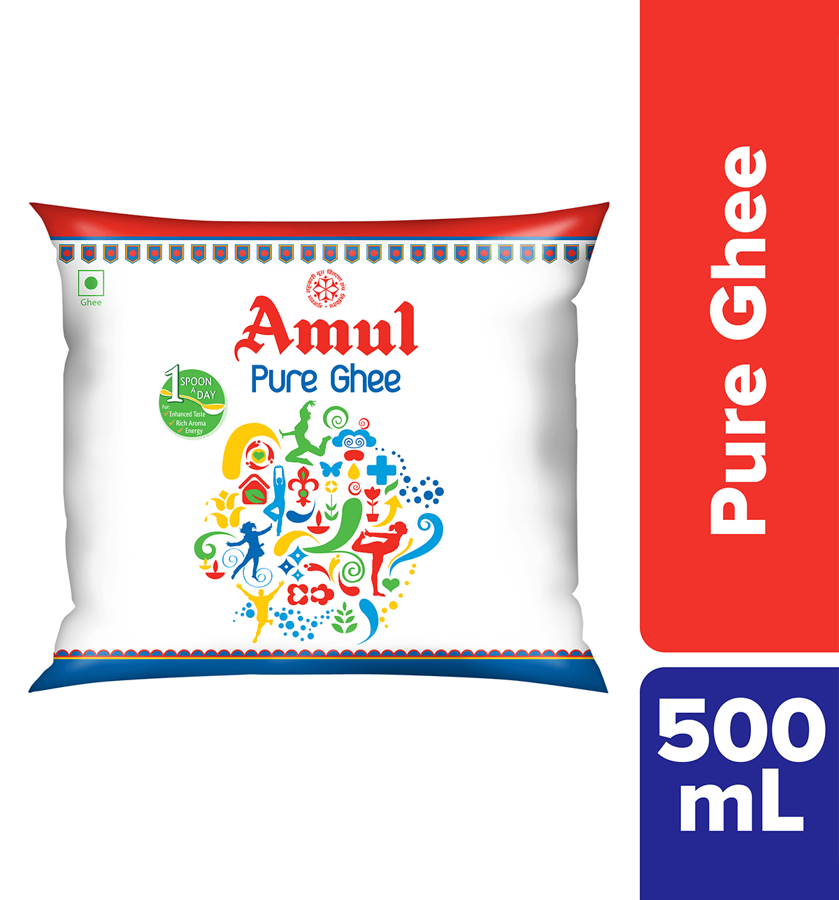 Amul Pure Ghee 500Ml ( Pouch)