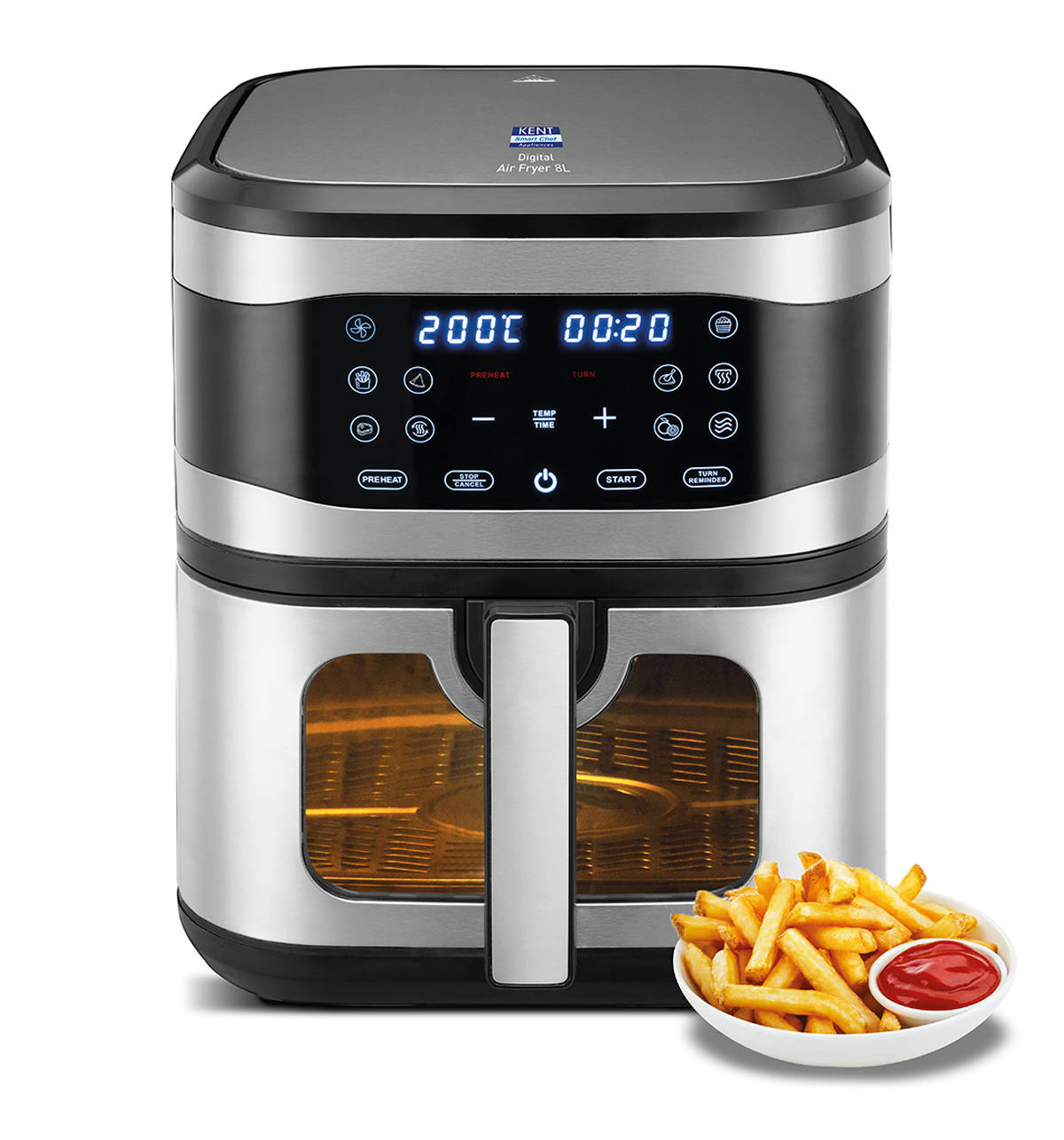 Kent Digital Air Fryer 8L 1700W - Image 2