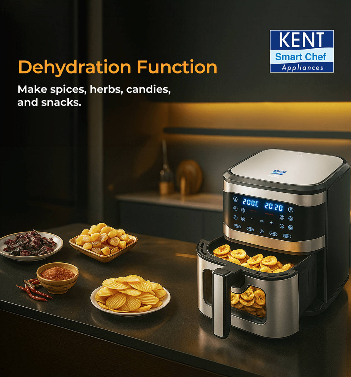 Kent Digital Air Fryer 8L 1700W - Image 8